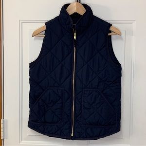 Women's Jcrew mercantile navy puffer vest Sz S